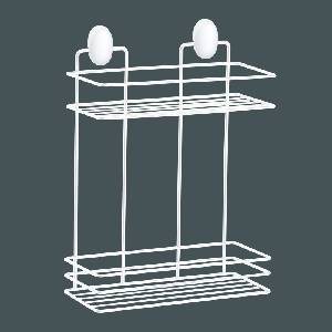 Metalife Етажерка за баня Metalife DB-719, 24х11х32.5 см, 2 нива, Бял (DB-719)