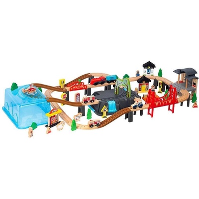 Wooden Влакова Композиция 100 части (1012425F)