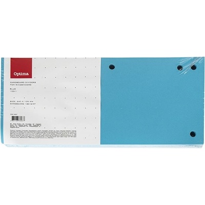 OPTIMA Разделителна лента OPTIMA 105x240mm синя 100 броя 128237 (128237)