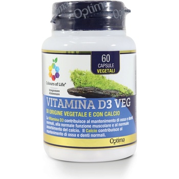 Optima Naturals Витамин d3 веган - 60 капсули