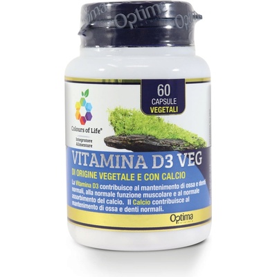Optima Naturals Витамин d3 веган - 60 капсули