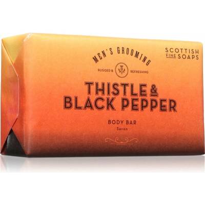 Scottish Fine Soaps tuhé mydlo thistle & black pepper 220 g