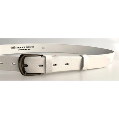 Penny Belts dámský kožený opasek 30-191-00 bílý