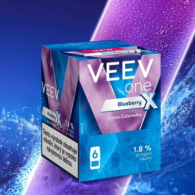 VEEV ONE Náplne Blueberry X kartón 6 ks