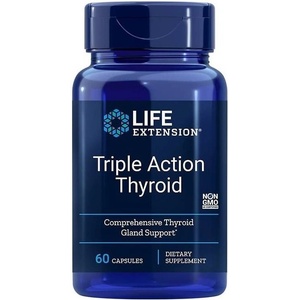 Life Extension Triple Action Thyroid, 60 капсули, Life Extension (02003 LE)
