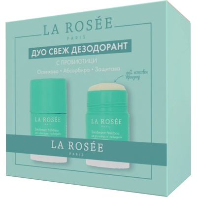 La Rosée Комплект - Стик против изпотяване с пробиотици, 2 х 50 ml