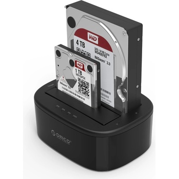 ORICO докинг станция Storage - HDD/SSD Dock - 2 BAY Clone 2.5/3.5 USB3.0 - 6228US3-C (6228US3-C-EU-BK)