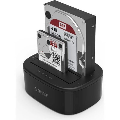 ORICO докинг станция Storage - HDD/SSD Dock - 2 BAY Clone 2.5/3.5 USB3.0 - 6228US3-C (6228US3-C-EU-BK)