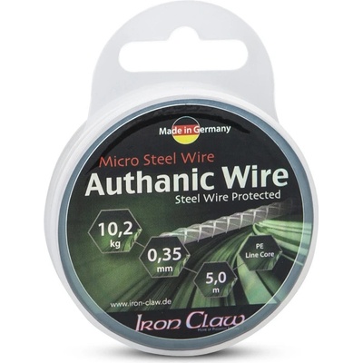 Iron Claw šnúra Authanic Wire Grey 10m 0,45mm 17kg