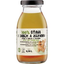 Zdravo Organic Šťáva zázvor - jablko 100% 200 ml