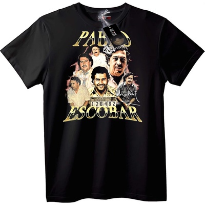 NOONEBRAND Тениска Пабло Ескобар - 6XL, White