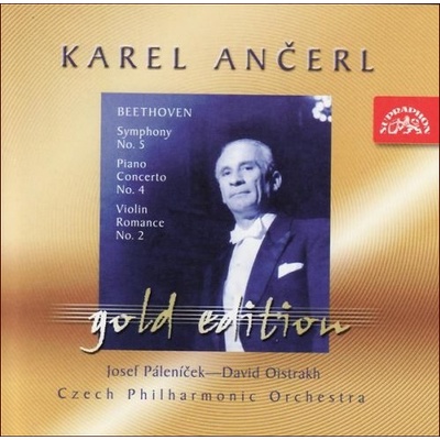 Česká filharmonie/Ančerl Karel - Ančerl Gold Edition 25 Beethoven - Symfonie č.5, Koncert pro klavír a orch.č.4, Romance pro housle a orch.č.2 CD