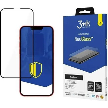 3mk Protection NeoGlass Screen Protector - хибридно стъклено защитно покритие за дисплея на iPhone 13, iPhone 13 Pro (черен-прозрачен)