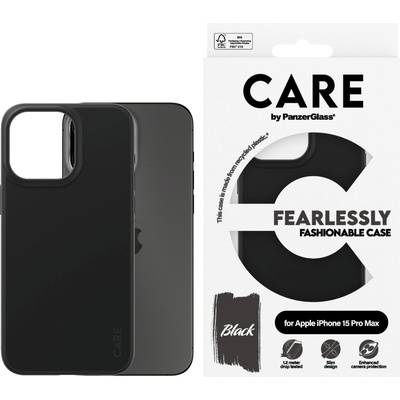 Panzer Гръб CARE by PanzerGlass за iPhone 15 Pro Max, Fashion, Черен