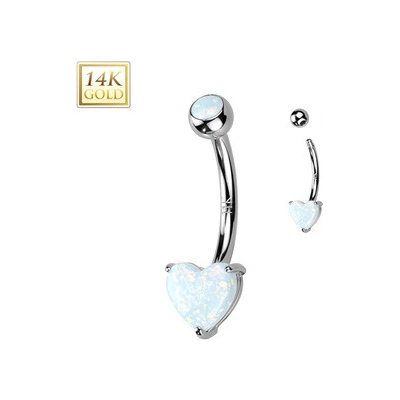 Šperky4U zlatý piercing do pupíku ZL01260-OP17