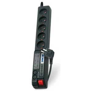 HSK Data Разклонител Acar 504WF EMI/RFI 3m черен (W0073)