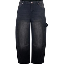 Fabric Baggy Jeans Ld Black