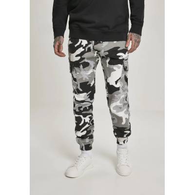 Urban Classics Мъжки панталон в сив камуфлаж Urban Classics snow camoMODEL202 SALE - , размер 38