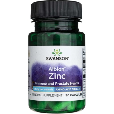 Swanson Albion Chelát Zinok 30 mg 90 kapsúl