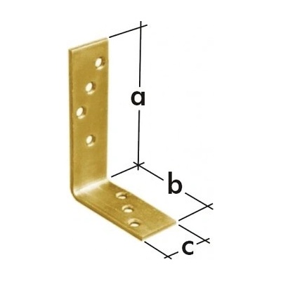 Domax Úhelník trámový KB 1, 100 x 75 x 30, zinek