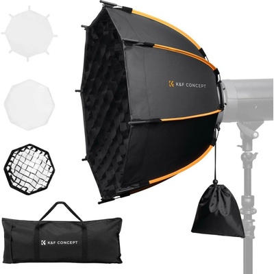 K&F Concept softbox 60 cm 8 boký rychloskládací uchycení Bowens