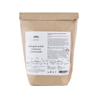 Vlnka Ekologický prací prášek na barevné a černé prádlo 1 kg