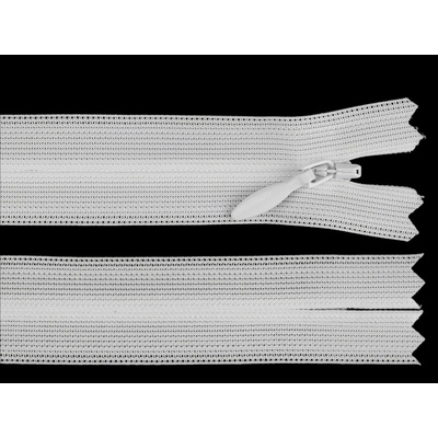 Spirálový zip skrytý YKK No 3 délka 50 cm dederon Varianta: 501 bílá, Balení: 1 ks 62268/161945/289238