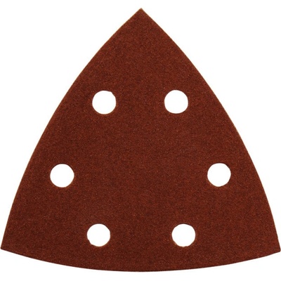 Brúsny papier delta 95 x 95 x 95 mm, suchý zips, 6 otvorov, zrnitosť 150 (50 ks) MAKITA P-42640