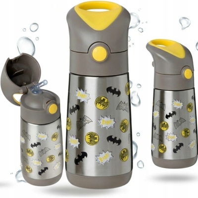 B.Box Termoska na pití s brčkem 350 ml Batman