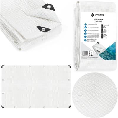 SPRINGOS Ga2180 Брезент 3 x 5 м бял прозрачен (GA2180)