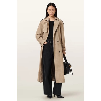 AllSaints шлифер дамски велурен REED SUEDE (W005LE)