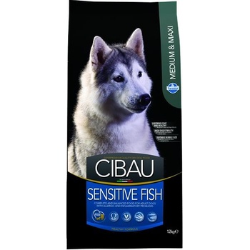 Cibau Dog Adult Sensitive Medium & Maxi Fish & Rice 12 kg