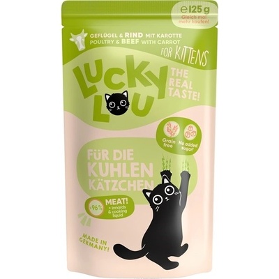Lucky Lou Lifestage Kitten s hydinou a hovädzím 125 g