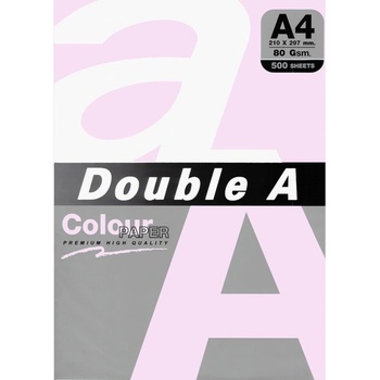 Image 1 of Double A Цветна хартия Double A, A4, 100л, светло розов пастел