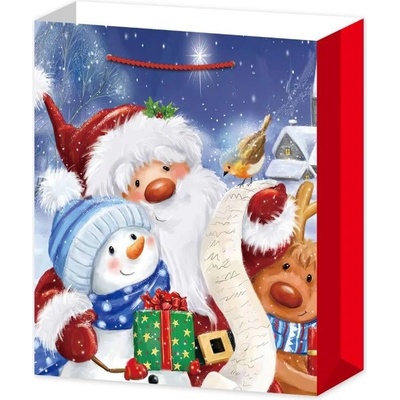 Raya Toys 3D Подаръчна торбичка Raya Toys Дядо Коледа, 55 см