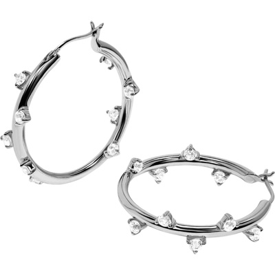 Silenti Jewelry Сребърни обеци "Венец" - Сребърен