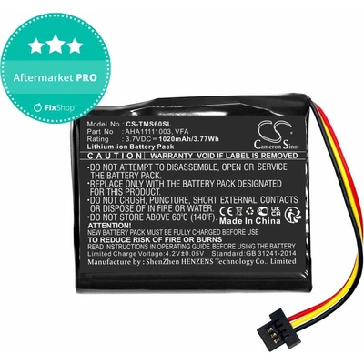 Batéria pre TomTom Start 60, 1020mAh, Li-Ion, 3.7V, VFA, HQ