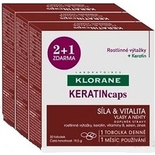 Klorane Keratincaps Síla a vitalita 90 kapsúl