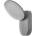 ELBULGARIA LED аплик Elbulgaria - Alden, 2864/1w SG, 12W, 4000K, IP44, сив (2864-1wsg)