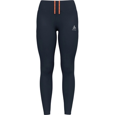 Odlo dámske legíny W ESSENTIAL WARM TIGHTS tmavo modrá oranžová