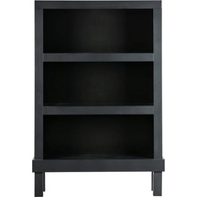 Čierna knižnica z borovicového dreva 107x160 cm Bonk – Basiclabel