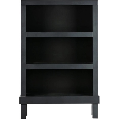 Čierna knižnica z borovicového dreva 107x160 cm Bonk – Basiclabel