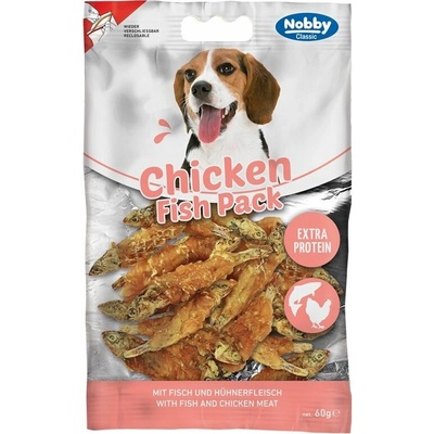 Nobby Classic Chicken Fish Pack rybičky s kuracietem 60 g