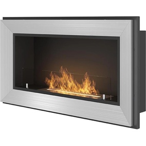 SIMPLEfire Frame 900 Inox + glass Камини