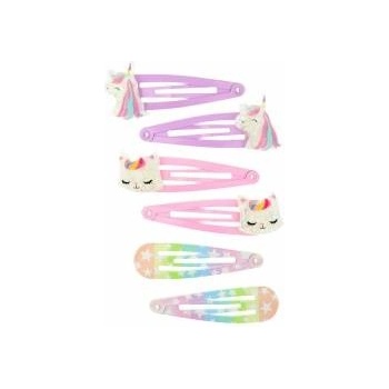 Finca Luzon Щипки за коса Inca Многоцветен Еднорог 6 броя