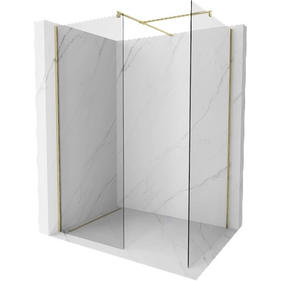 Mexen Kioto параван за душ Walk-in 160 x 120 см, прозрачeн, златен - 800-160-202-50-00-120 (800-160-202-50-00-120)