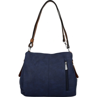 Trendy dámská koženková crossbody kabelka Julianna tmavě modrá