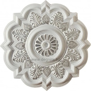 Image 1 of Розетка от стиропор 82261 бял-сребро Ф 53