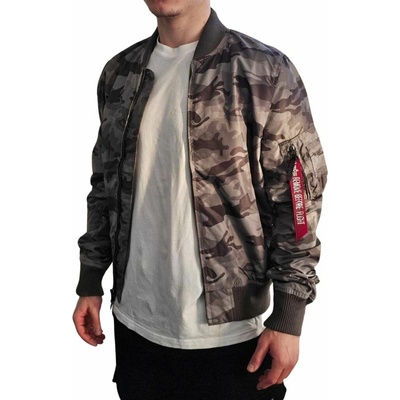 Alpha Industries MA-1 TT Grey Camo bunda prechodná šedý maskáč