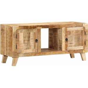 vidaXL ТВ шкаф 105x46x32 cm Масивна дървесина грубо манго (4104521)